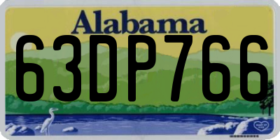 AL license plate 63DP766