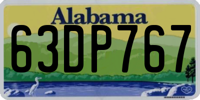 AL license plate 63DP767