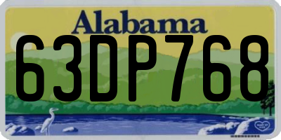 AL license plate 63DP768