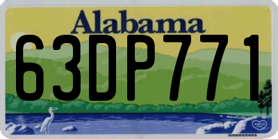 AL license plate 63DP771