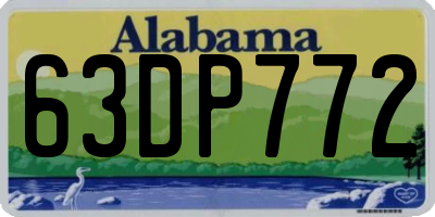 AL license plate 63DP772