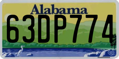 AL license plate 63DP774
