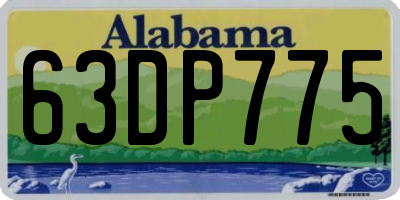 AL license plate 63DP775