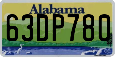 AL license plate 63DP780