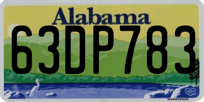 AL license plate 63DP783