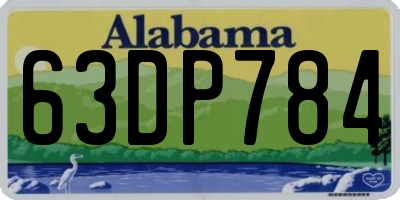 AL license plate 63DP784