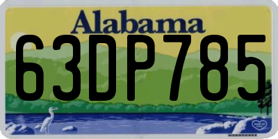 AL license plate 63DP785