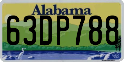 AL license plate 63DP788