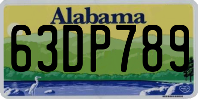 AL license plate 63DP789