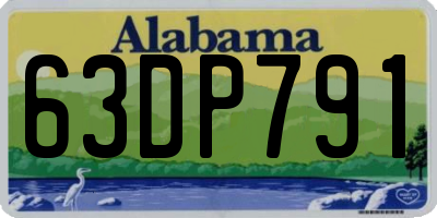 AL license plate 63DP791
