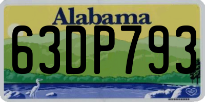 AL license plate 63DP793