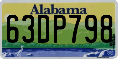 AL license plate 63DP798