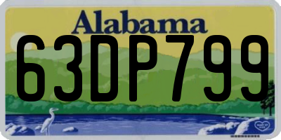 AL license plate 63DP799