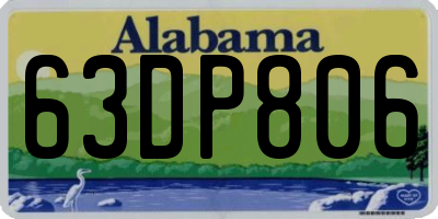 AL license plate 63DP806