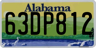 AL license plate 63DP812