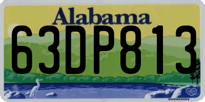 AL license plate 63DP813