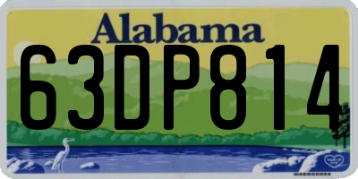AL license plate 63DP814