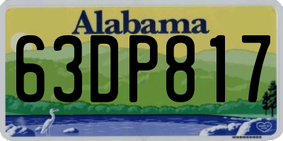 AL license plate 63DP817