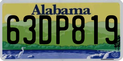 AL license plate 63DP819