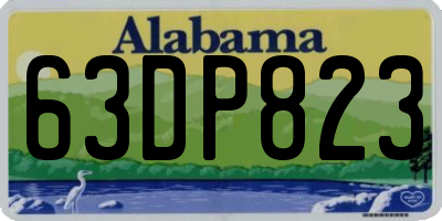 AL license plate 63DP823