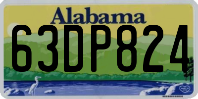 AL license plate 63DP824