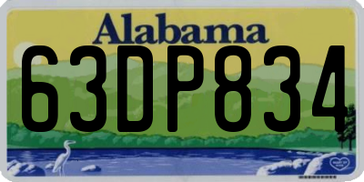 AL license plate 63DP834