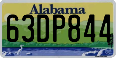 AL license plate 63DP844