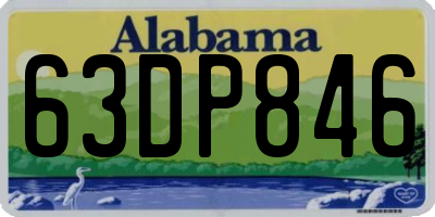 AL license plate 63DP846