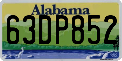AL license plate 63DP852