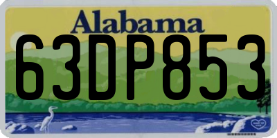 AL license plate 63DP853