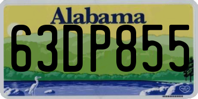 AL license plate 63DP855