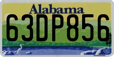 AL license plate 63DP856