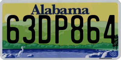 AL license plate 63DP864