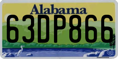 AL license plate 63DP866