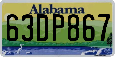 AL license plate 63DP867