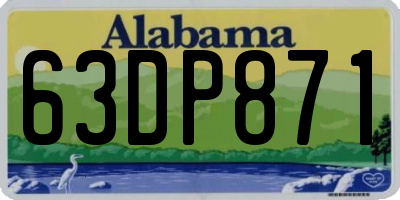 AL license plate 63DP871