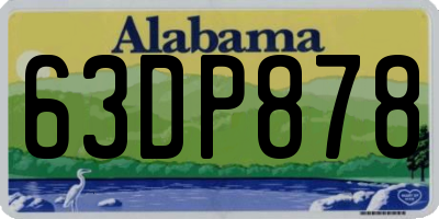 AL license plate 63DP878