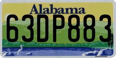 AL license plate 63DP883