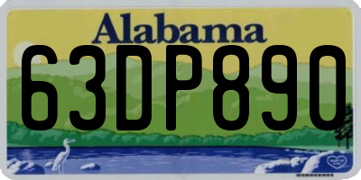 AL license plate 63DP890