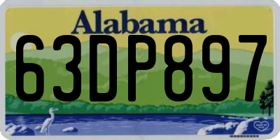 AL license plate 63DP897