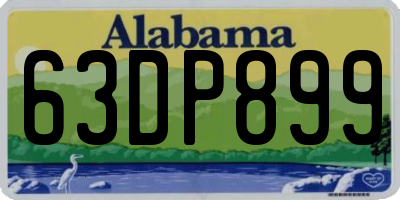 AL license plate 63DP899