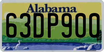 AL license plate 63DP900