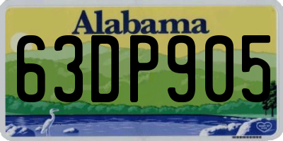 AL license plate 63DP905