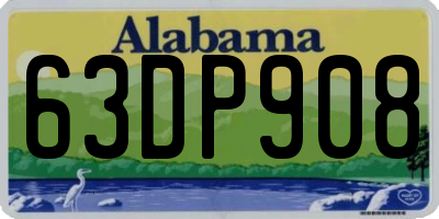AL license plate 63DP908