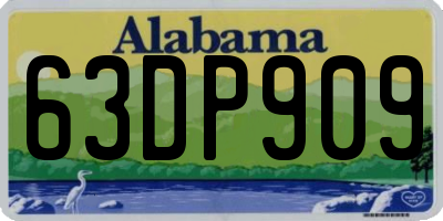 AL license plate 63DP909