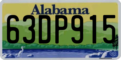 AL license plate 63DP915