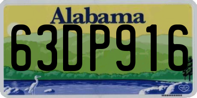 AL license plate 63DP916