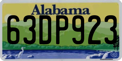 AL license plate 63DP923