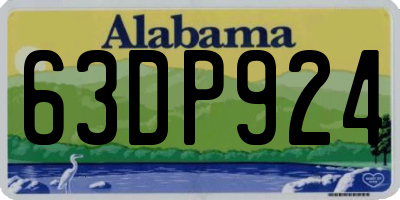 AL license plate 63DP924