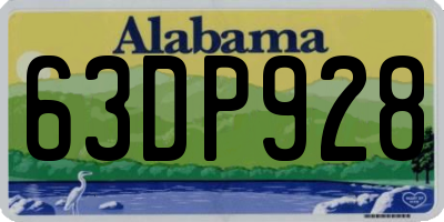 AL license plate 63DP928